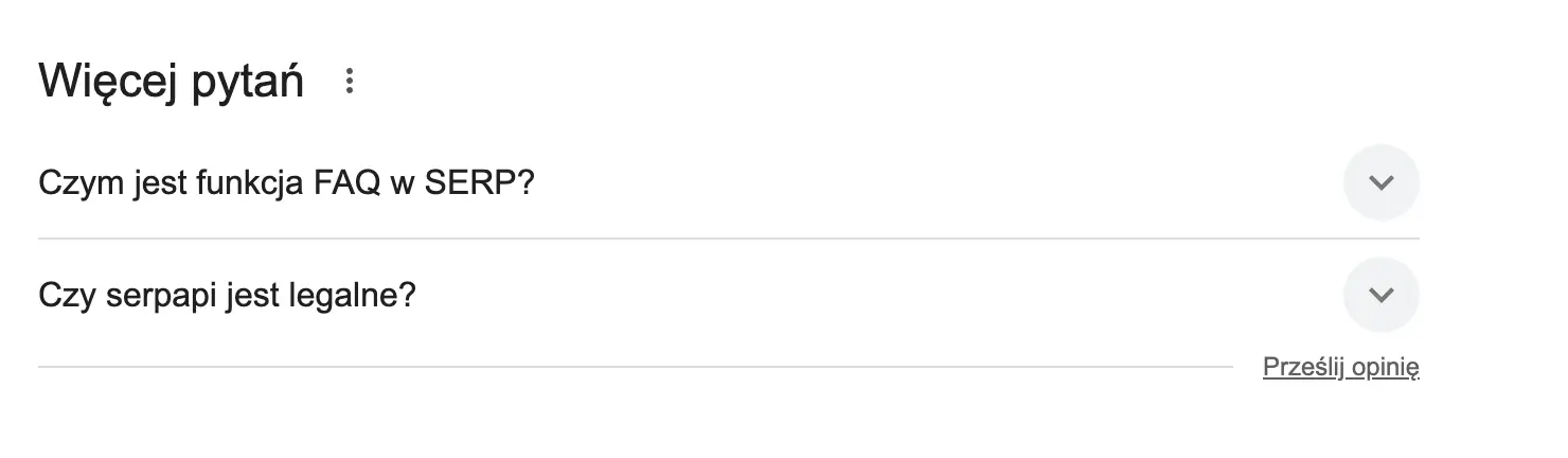 Widocznosc FAQ w wynikach wyszukiwania po wdrozeniu schema.